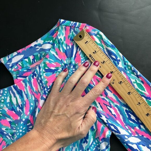 Lilly Pulitzer Size Small 3/4 Sleeve Bay Dress Tiki Pink in Shake It Up Print - Picture 15 of 16